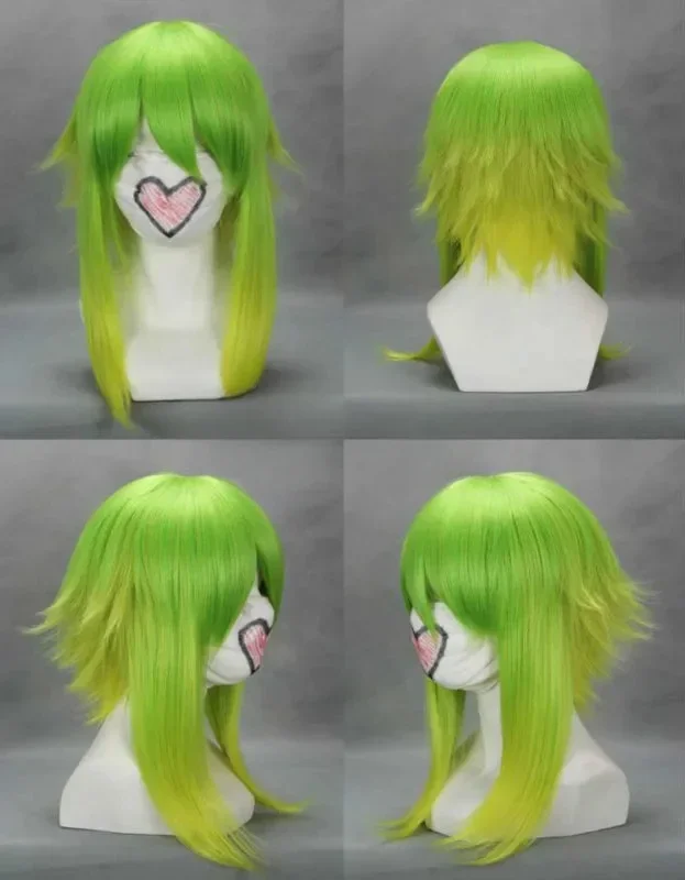 

Anime VOCALOID GUMI Long Green Straight Cosplay Wig COS For Women’s Christmas Halloween Party Wigs