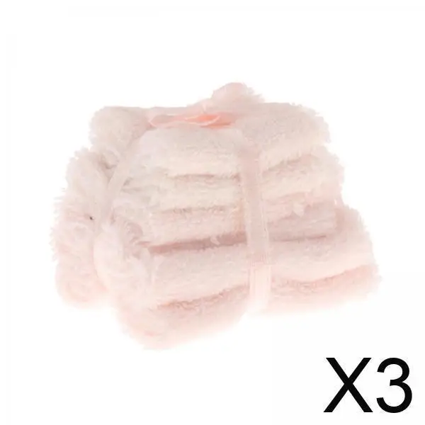 

3x 1:12 Dollhouse Miniature Towel Bathroom Towel Set Realistic Decoration Dolls House Play DIY Projects Life Scene
