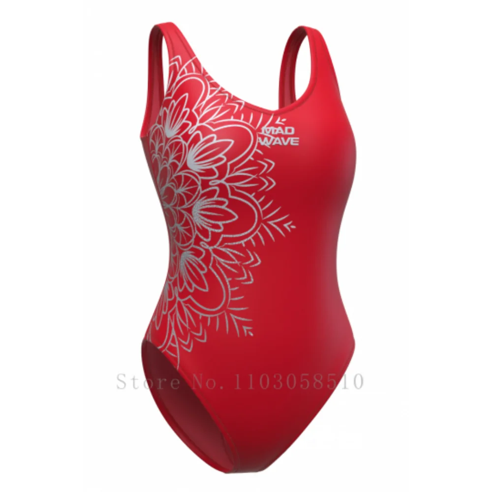 

mad wave Women Sexy Swimsuit Cozy Skinsuit Diving Surfing Race Triathlon Training Body Physical Fitness Race Sport Swimming
