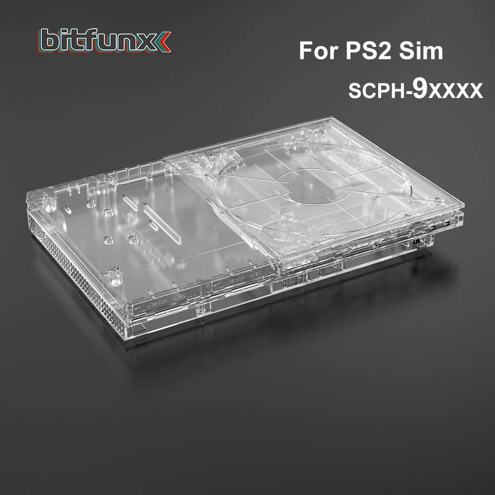 

Bitfunx 7W 9W Transparent Replacement Shell Full Housing Case for PlayStation2 Slim for PS2 Slim Game Console