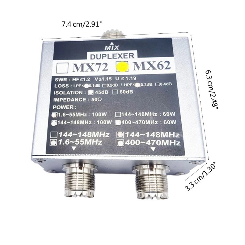 E9LB MX62 Комбинатор любительских антенн + UHF + VHF, повышающий прием для FT857D FT911 ATAS-120A