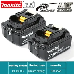 Bateria de lítio para Makita, 18V, 6Ah, 5Ah, 3Ah, BL1830B, BL1850B, BL1850, BL1840, BL1860, BL1815, original