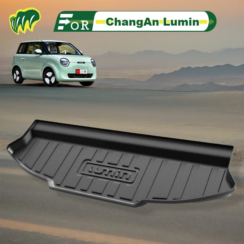 

For ChangAn Lumin 2022 TO 2024 TPE Custom Fit Car Trunk Mat All Season Black Cargo Mat 3D Shaped Laser Measured Trunk Liners