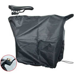 Cubierta antipolvo oculta para marco de bicicleta de ciclismo, Protector de equipo Protector de almacenamiento de bicicleta plegable Brompton con bolsa