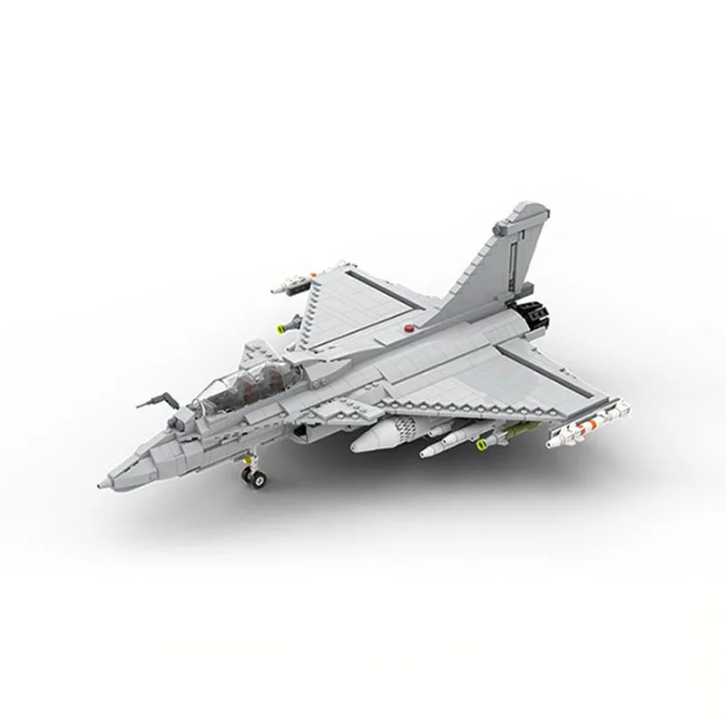 1216 Pcs Dassault Rafale 1:33 Scale Military Fighter Jet Custom MOC Creation Building BlocksToys Gift