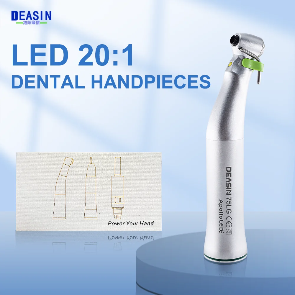 Dental 20:1 Implant Handpiece 75LG Surgical Contra Angle Handpiece E-Type generator LED Hand piece Tools