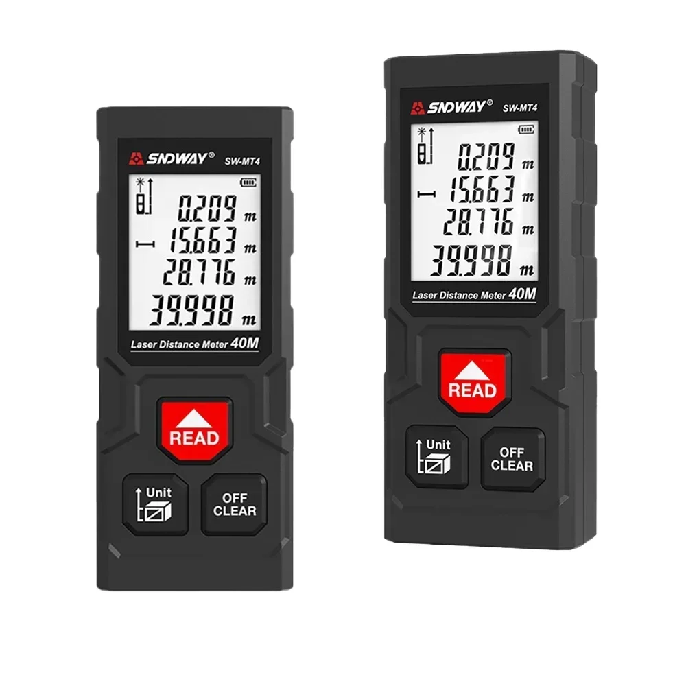 NEW HOT SW Rangefinder Digital Laser Distance Meter Professional High Precision Mini Range Finder Laser Tape Measure Trena Meter