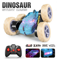 Amphibious  Remote Control Car Boat for Kids  4WD Water Squirt Gesture Sensing RC Car   2.4GHz RC Stunt Car with  LED Lights