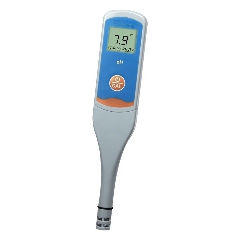 pH Tester 0.1pH Resolution ATC Pocket Digital pH Meter Complete Kit With Replaceable Temp Sensor Built in pH Sensor