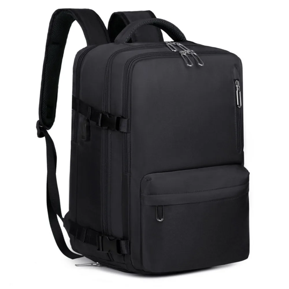 

Zipper Oxford Travel Luggage Bag Foldable Short Distance Travel Backpack Sturdy with Shoe Compartment Boarding Bag Fitness