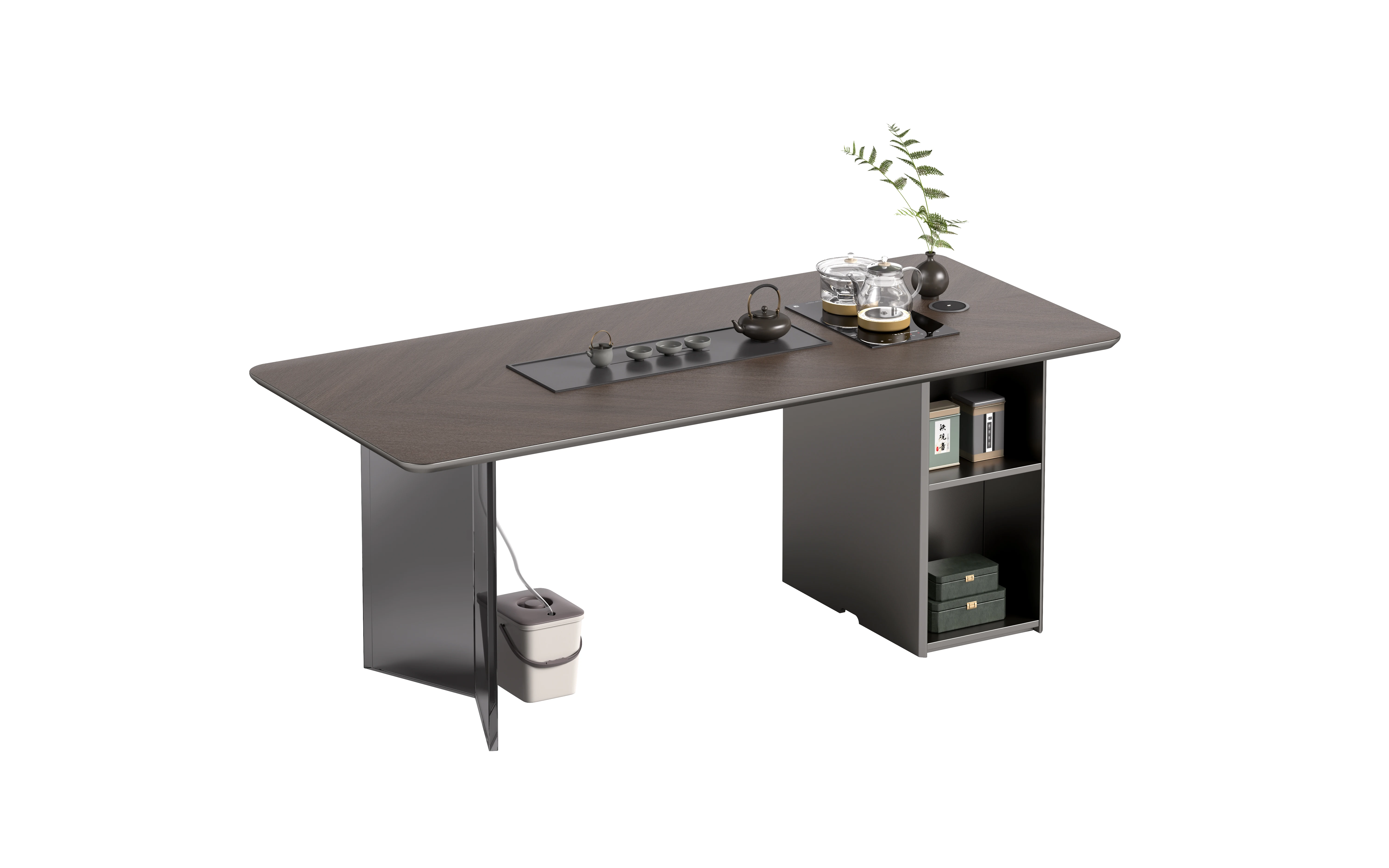 ✗x Modern Wooden Office Table with L-Shaped Design for Hospital Manager's Workspace-Elegant Commercial Office Furniture^