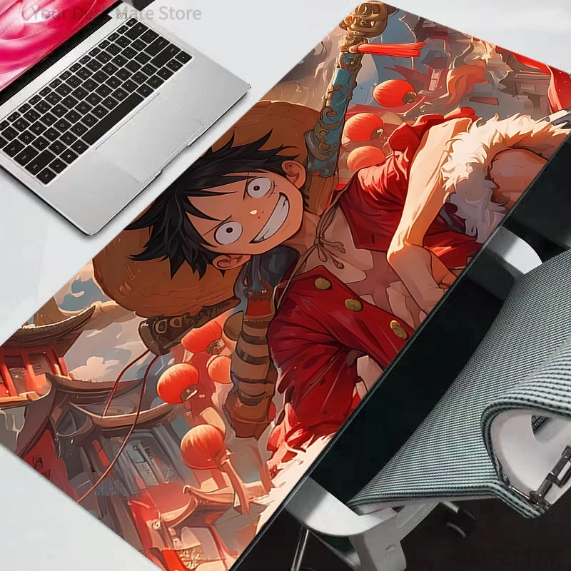 Anime Computer-Mauspad One Piece Gamer-Pads Großes Gaming-Mauspad XXL Schreibtisch-Mausunterlage Tastatur-Unterlage Langlebig