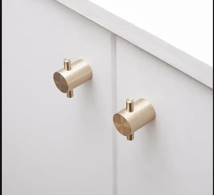 북유럽 스타일 서랍장 황동 손잡이 블랙 골드 메탈 하드웨어 부품 캐비닛 손잡이 홈 도어 풀 링