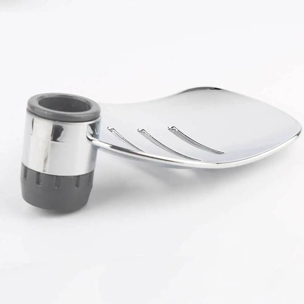 

2pcs Soap Tray Premium Abs Hollow Drain Design 22Mm Pore Silver Lightweight For Bathroom Shower Kitchen Sink Use