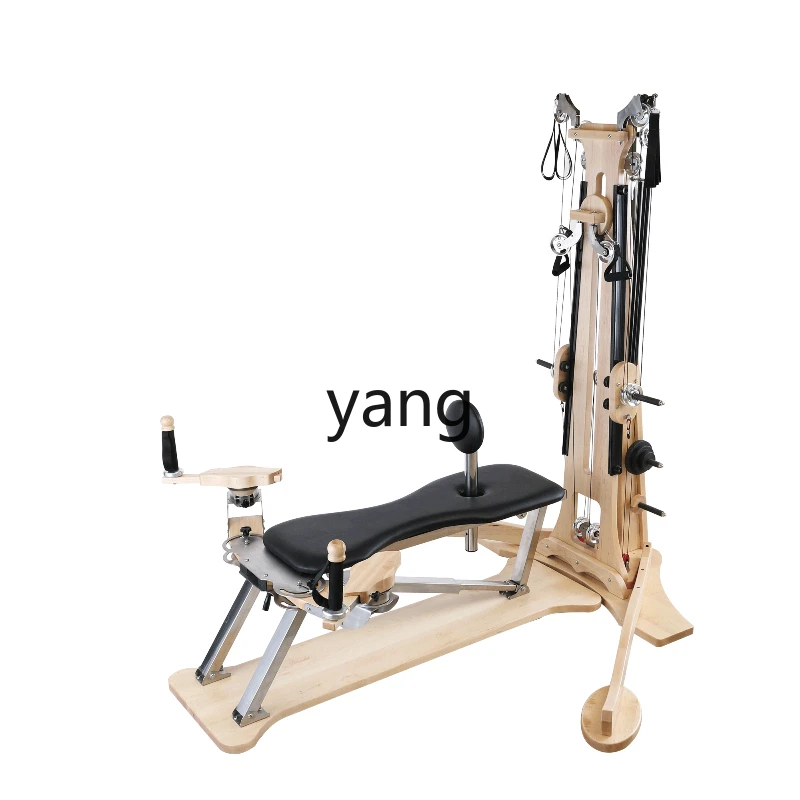 

YJQ Pilates Sliding Ladder Yoga Two-way Track Stretching Training Chan Soft Instrument Core Wall Mount