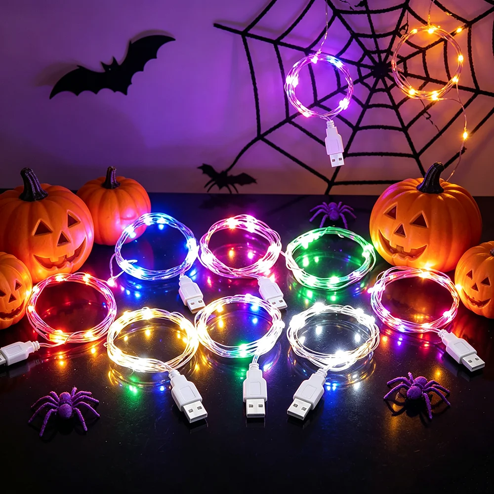 10/20/30 LEDs String Lights USB Fairy String Lights Christmas Firefly Lights LED Decorative Lights for Home Christmas Festival