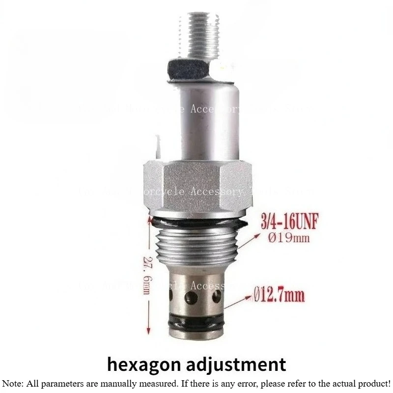 1PC Adjustable Threaded Cartridge Hydraulic Relief Valve Pressure Suitable For Car Lift Lifting Machine Pressure Release Valve