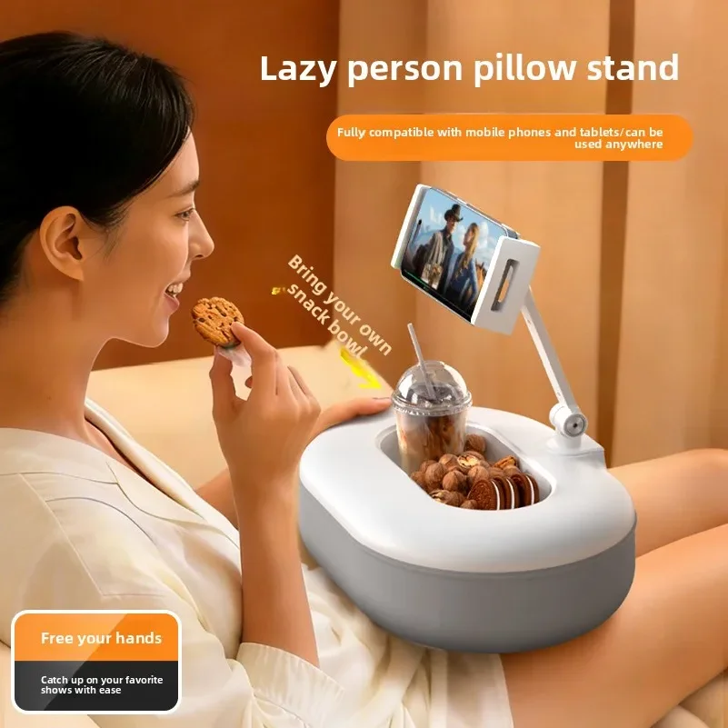 Adjustable Phone Pillow Stand for Bedside Table Desk Lazy Bracket Holder Support iPad Tablet Watching Movies