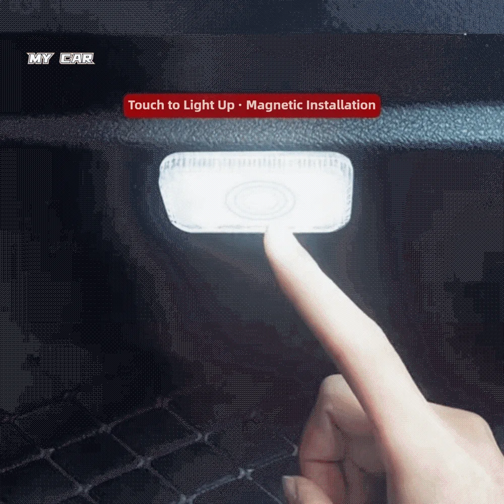 

Мини-размер светодиодный сенсорный светильник для салона автомобиля, многоцветное настроение, беспроводное освещение автомобиля, перезаряжаемая батарея, сенсорное управление