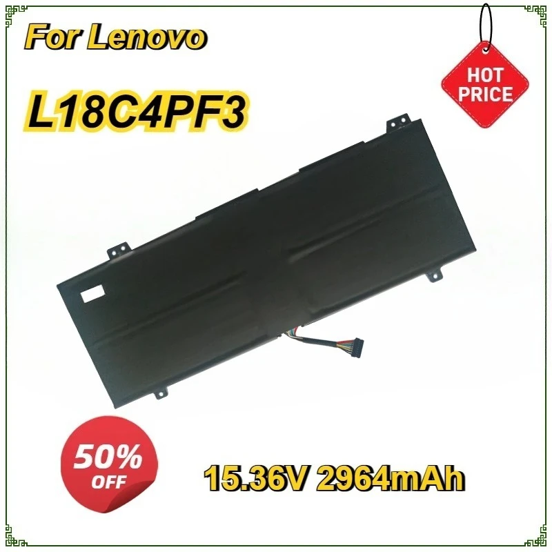 

New Laptop Battery for Lenovo IdeaPad C340-14API S540-14IML Flex-1 L18C4PF3 L18C4PF4 L18M4PF4 L18M4PF3 Bateria 15.36V 2964mAh