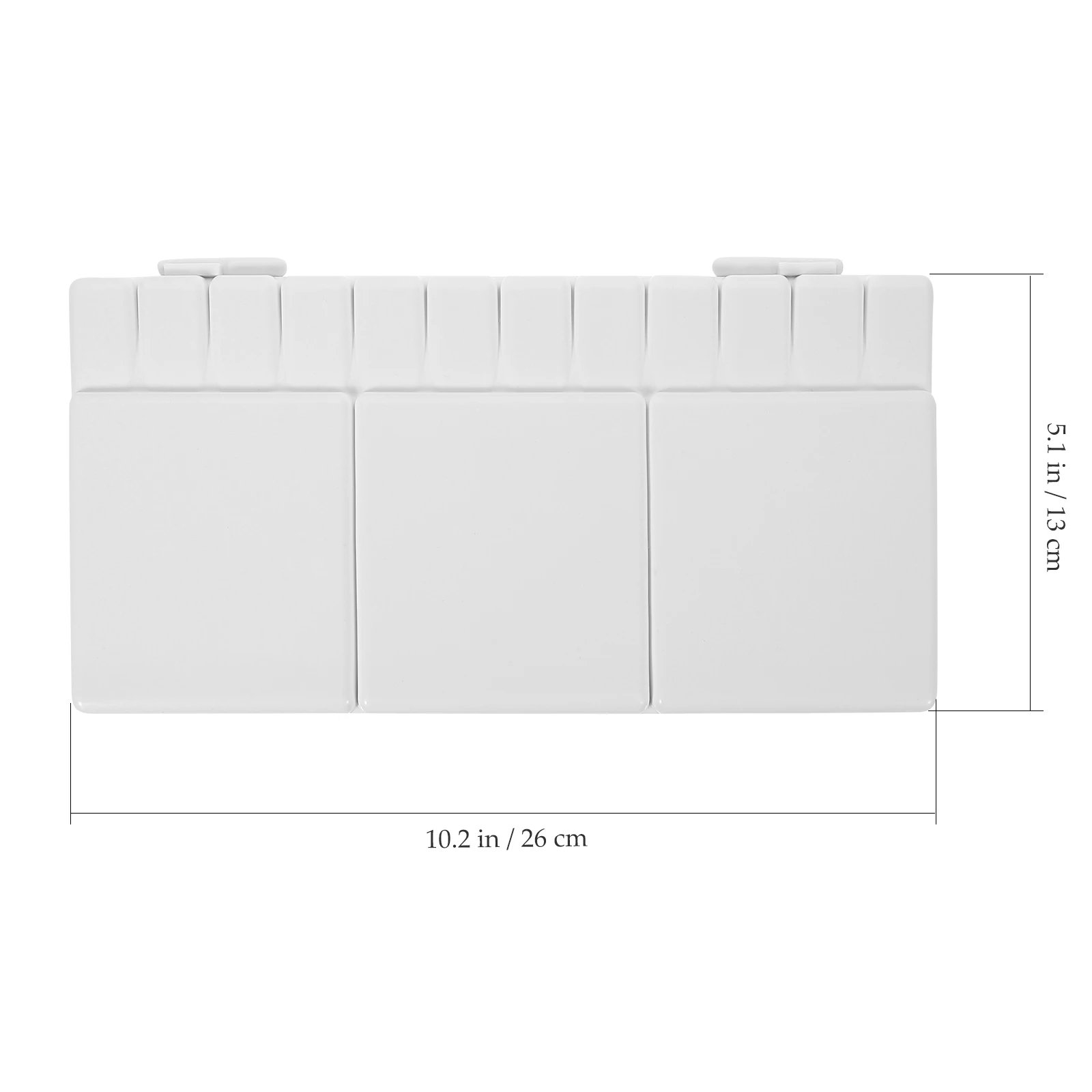 

28+5 Compartment Plastic Painting Palette Foldable Paint Tray Thumbhole Brush Holders Durable Pp Material For Artists Students