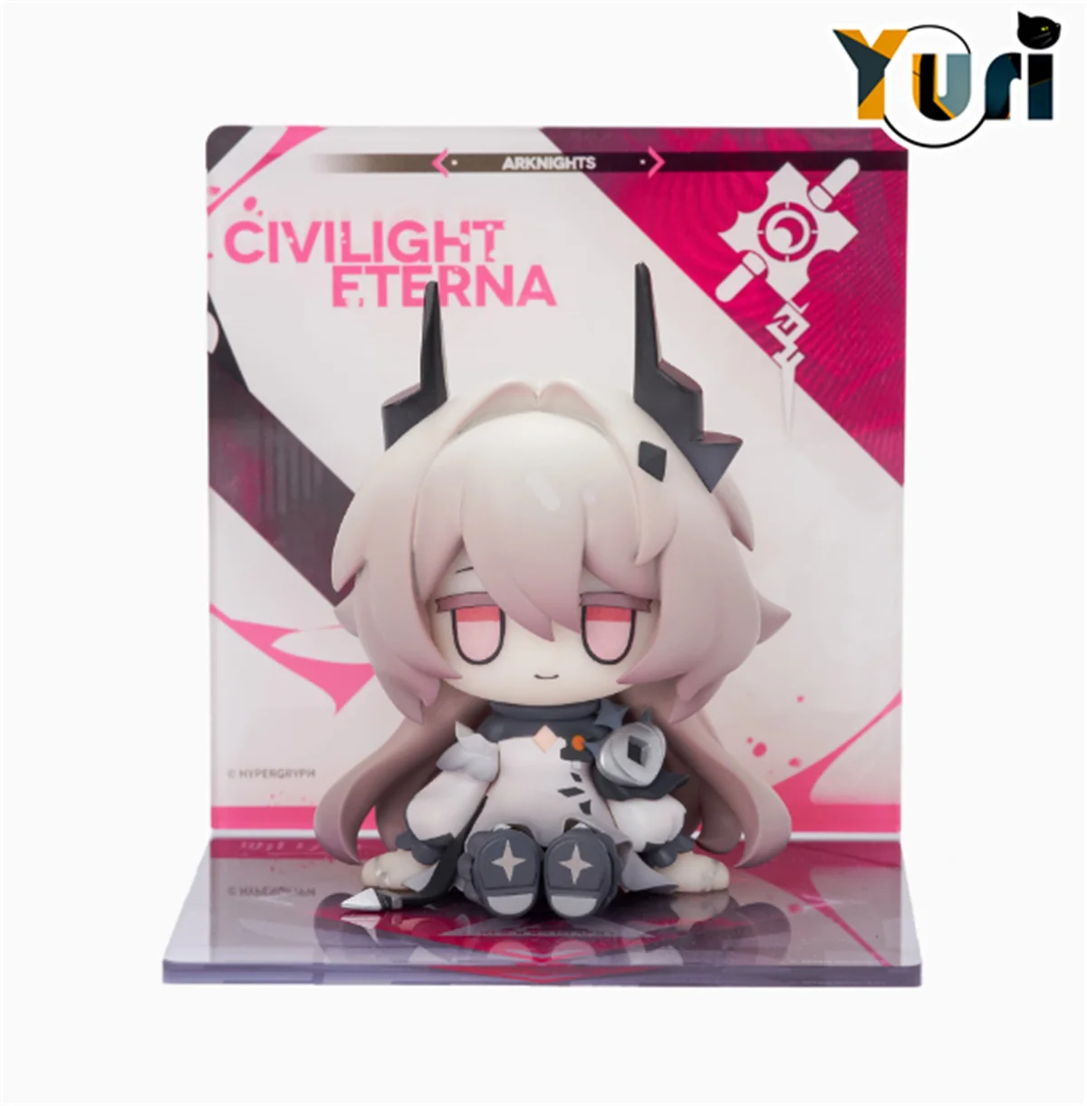 Yuri Game Arknights Civilight Eterna Logos Wiš'adel Official Original Figurine Figure PVC MIINI Doll Toy Display Cute Gift C