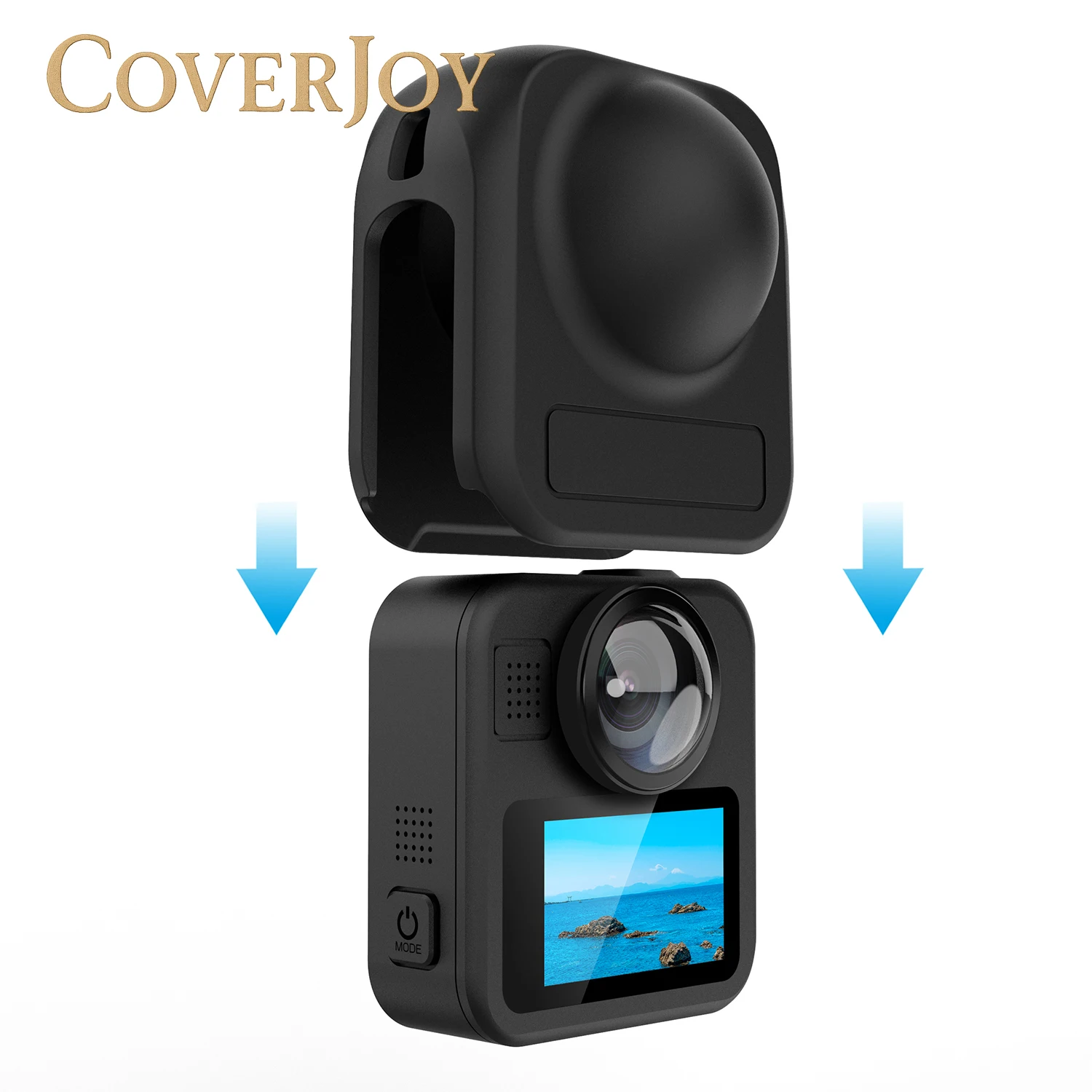 

Чехол CoverJoy для GoPro MAX 2, универсальный силиконовый защитный чехол для GoPro MAX 2, чехол с защитой от царапин