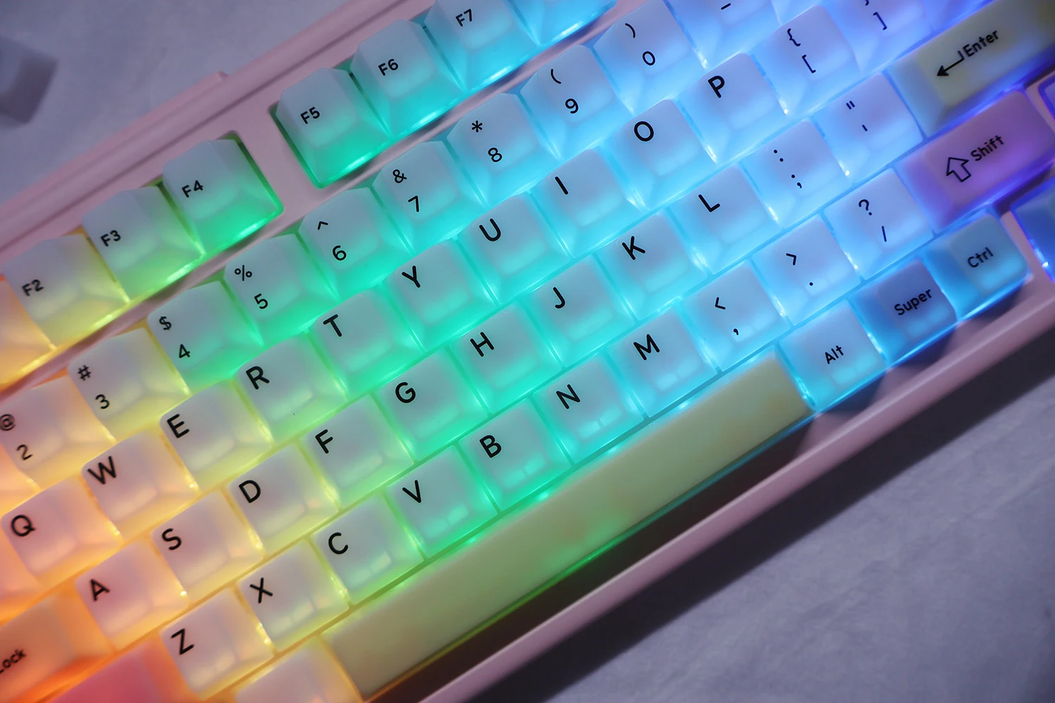 

NPKC Cherry Profile Keycaps Backlit Keycap Key caps for MX Switches Mechanical Keyboard Caps Support ANSI ISO Split Alice Layout