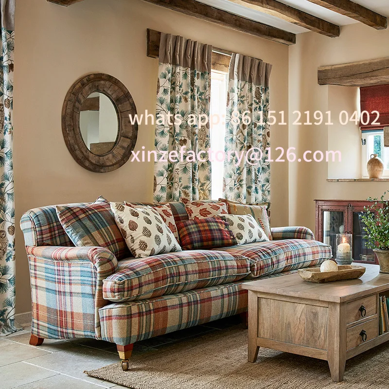 

Customizable Room Sofas Three Seater Modern Nordic Lazy Chaise Couch Puffs Accent Soft Divani Per Soggiorno Furn