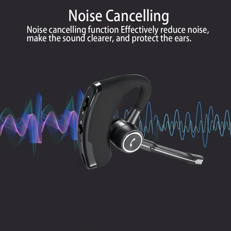 Single Wireless Stereo Bluetooth earphone Handsfree Smart Phone Poc Intercom App Zello Azetti PTT Bt Headset