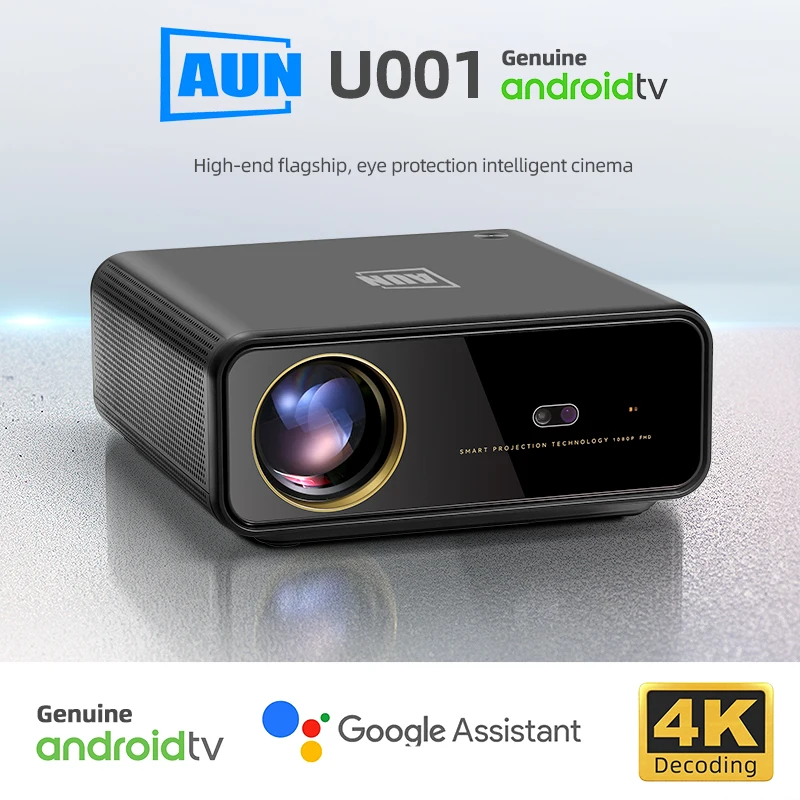 

AUN U001 Smart Projector Genuine Android 11 System 200inch TV Full HD 1920x1080P Home Cinema Bluetooth WIFI 4K Decode Theater