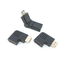 Adjustable 90 270 degree HDMI-compatible male female connector adapter video cable plug Extender converter for HDTV tv 4K J17