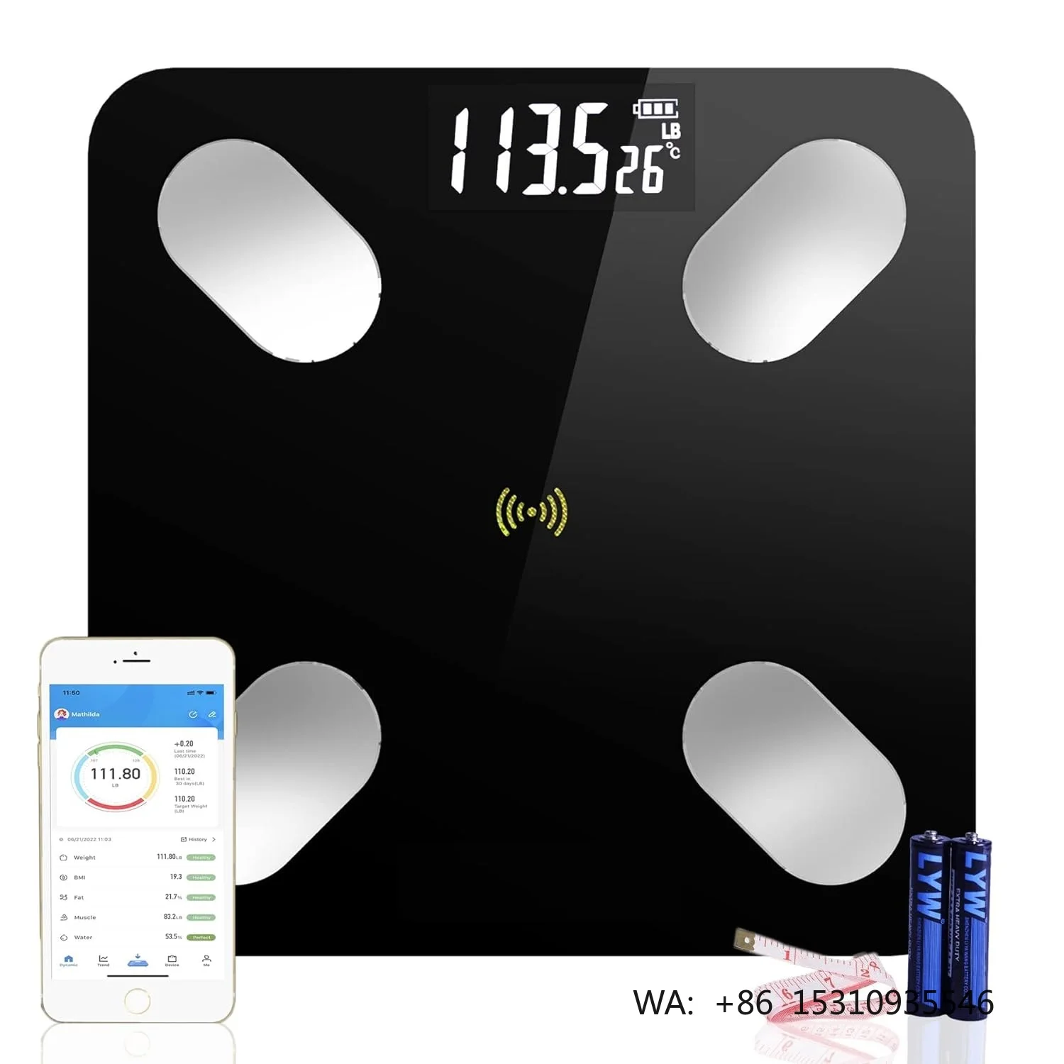 HOT Sale Smart Scales Digital Weight and Body Fat Bathroom Scale