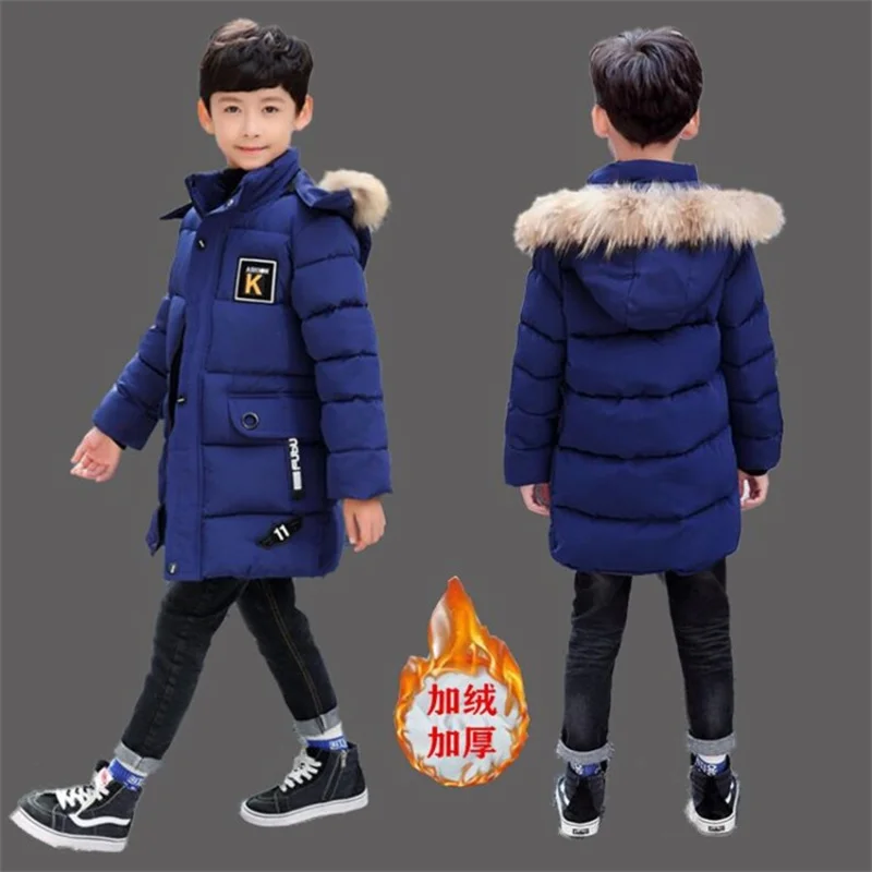 

2024 New Winter Clothing Boys 4 Keep Warm 5 Children 9 Coat 8 Teens 10 to 15 years old Thicker Cotton Winter Jacket -30 Degrees