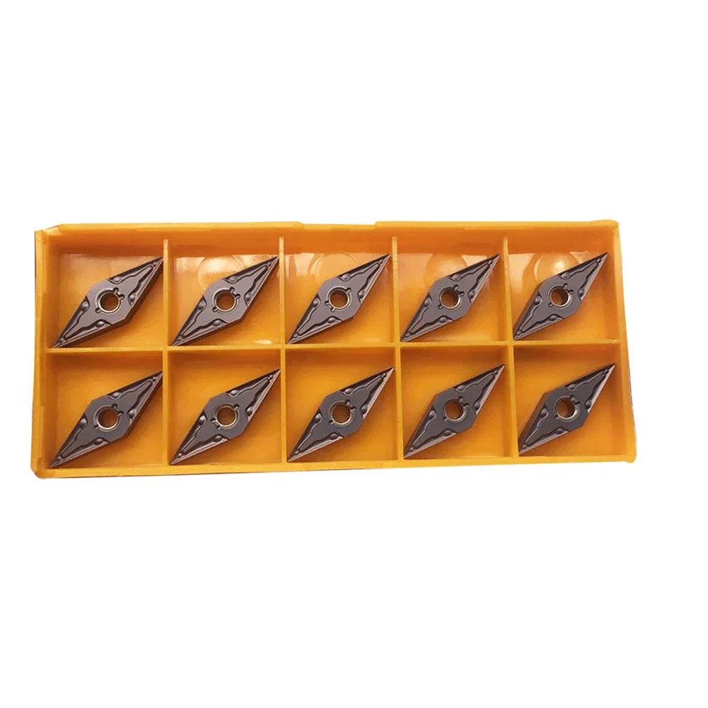 

Carbide Turning Inserts Reliable 10Pcs 35° For Stainless Steel Replacement Spare Parts VNMG331-MA High Quality