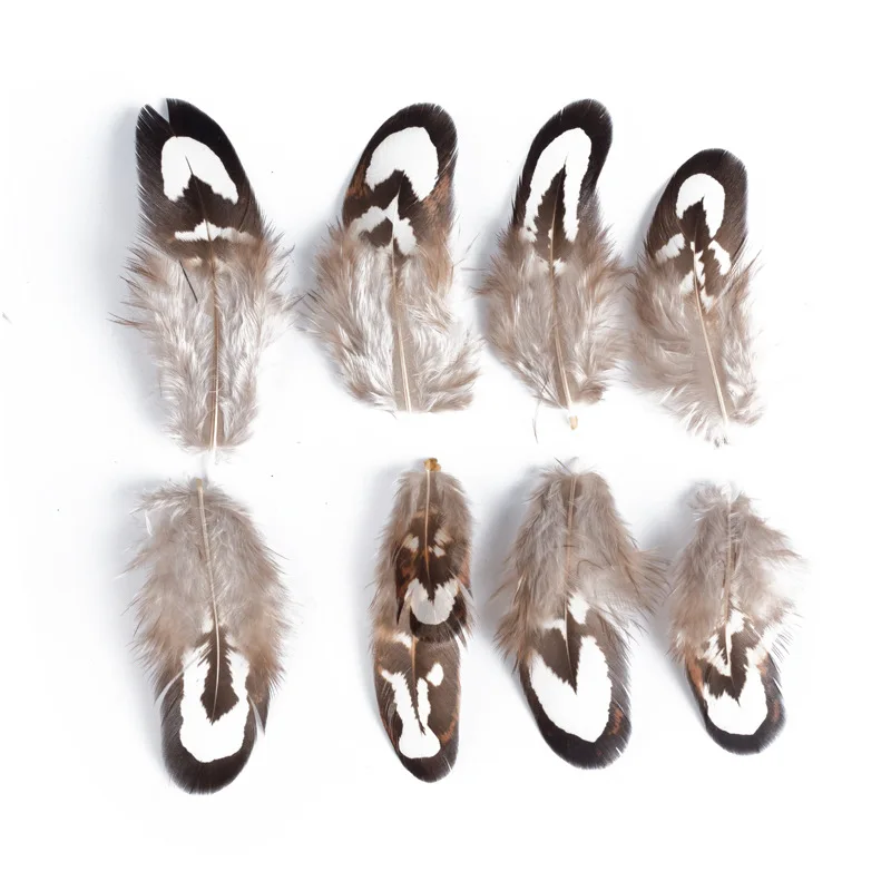 

100Pcs White Ground Chicken Feathers 3-8CM Natural Small Feather for DIY Jewelry Crafts Dreamcatcher Decorations Feathers