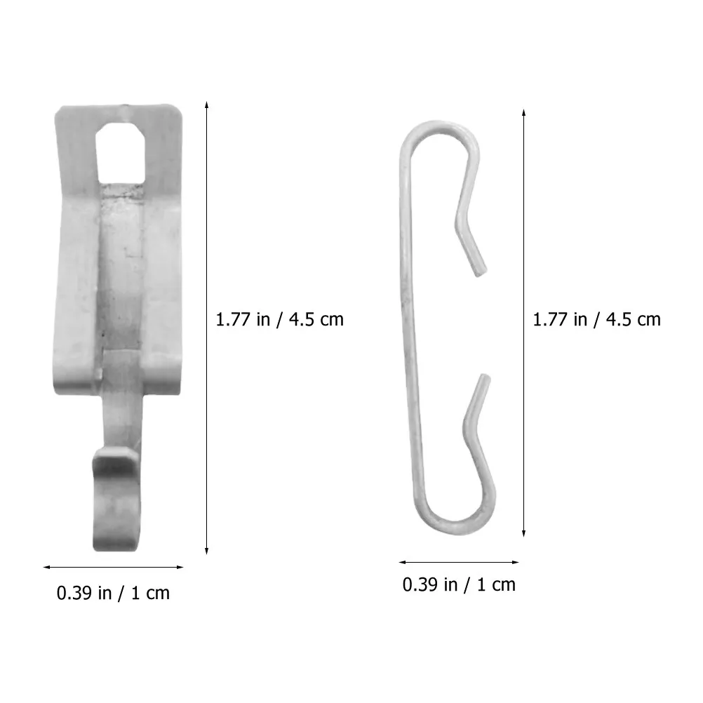 20Pcs Aluminum Heat Cable Roof Clips and Spacers Set Strong Wire Holder for Outdoor Roof Gutter Heating Aluminum Heat Clips