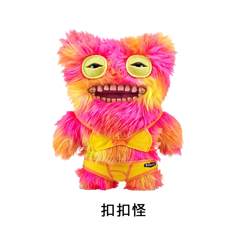 Genuine Fuggler Cute Teeth Monster Vacation Series Plush Toys Ugly Cute Funny Fashionable Give Friends Gifts Toys
