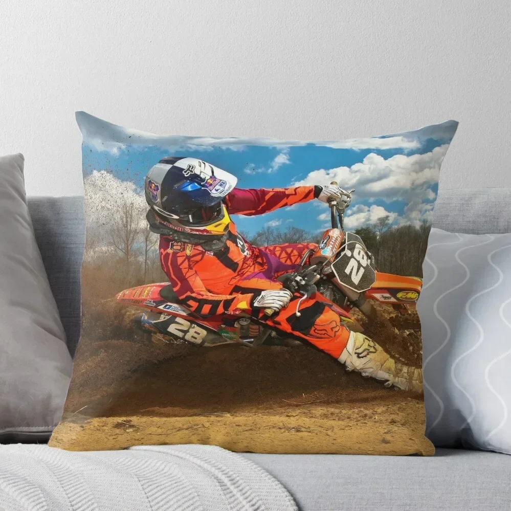 Motorbike Motocross Rider Bike Motorcross Biker Throw Pillow Cushion Child Luxury Pillow Case Couch Cushions Pillow