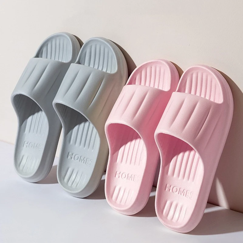

Big Size 48-49 Summer Men Women Flats Slippers Home Couples Non-slip Bathroom Shower Shoes Soft Flip Flops Outdoor Beach Sandals