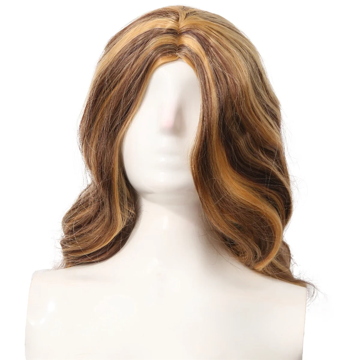 

26 Inch European and American Piano Color Long Curly Hair Big Wave Front Lace Wig Female Hair Wigs Chemical Fiber Wig