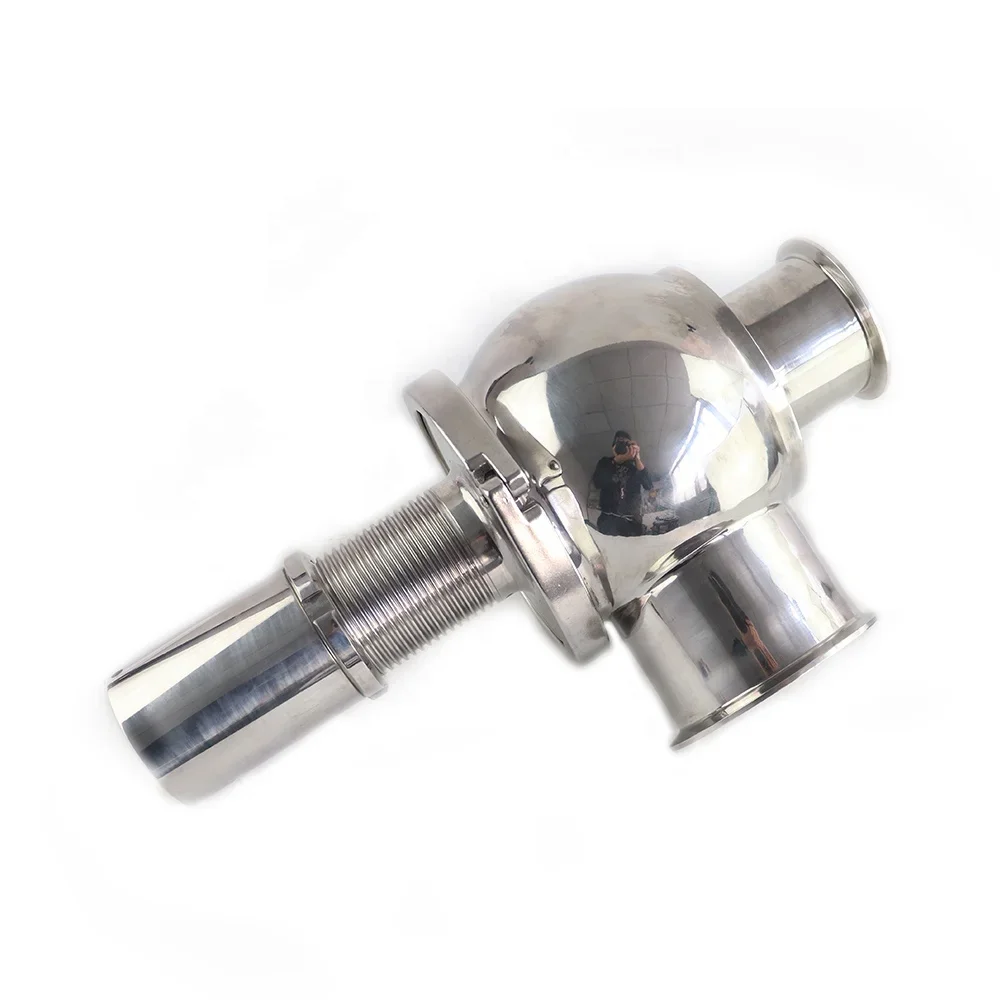 Sanitary stainless steel steam autoclave safety valve