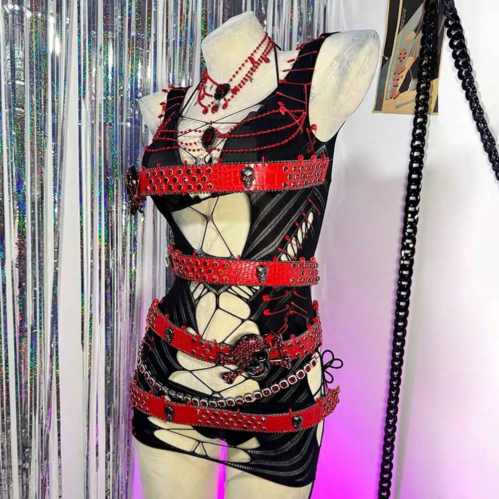 เสื้อสไตล์อีโม คาวาอิ วายทูเค ฮาราจูกุ กรันจ์ 2025 ลายหัวกะโหลก งานแฮนด์เมด สไตล์อีโค ดีไอวาย ทันสมัย ยุค 90 โกธิค ชุดพังก์ร็อค วัยรุ่น สาวอีเกิร์ล