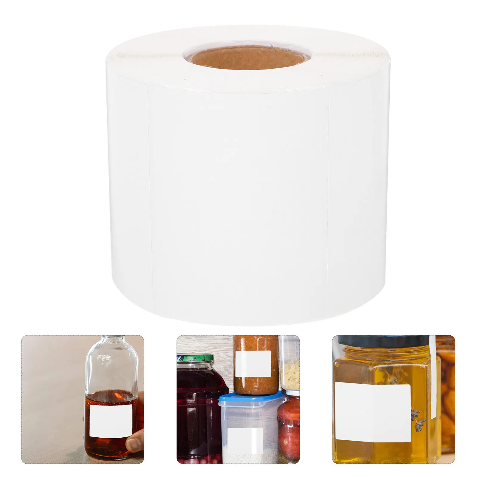 

1 Roll Blank Printable Label Sticker Paper for Thermal Printer Address Price Tag Labels Matte Adhesive Sticky Paper for Home