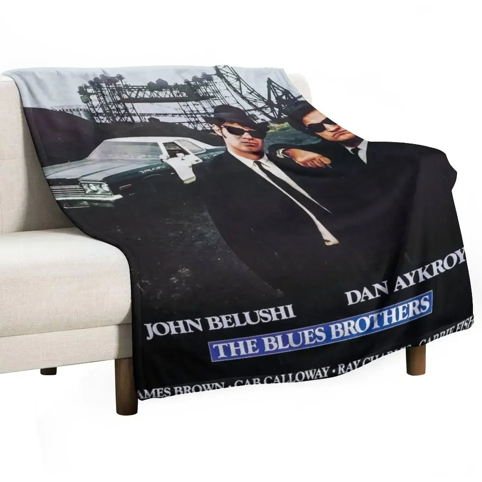 

The Blues Brothers Movie Poster Throw Blanket funny gift Cute Flannels Retros Blankets