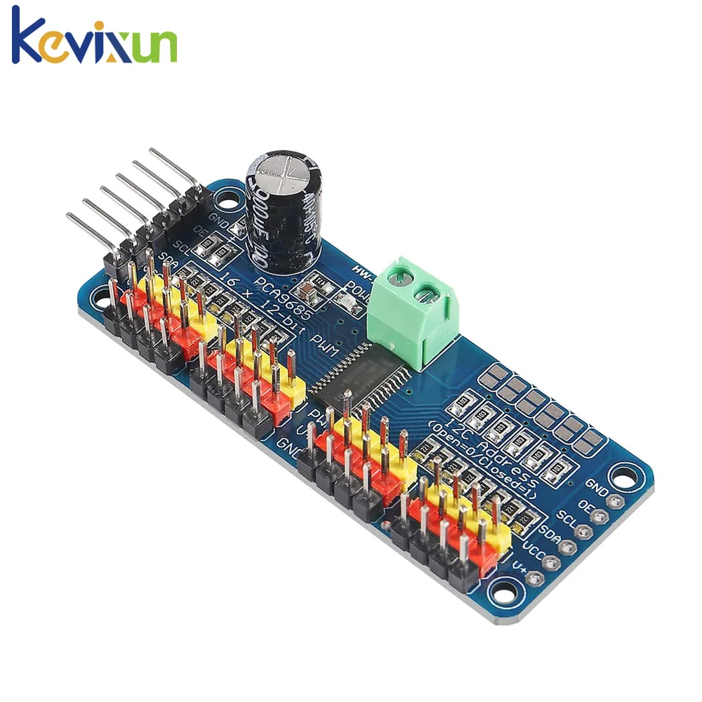 1-5pcs PCA9685 16 Channel 12-bit PWM Servo motor Driver I2C Module Robot