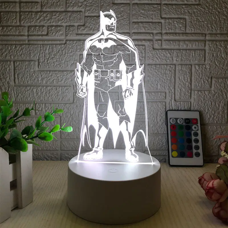 BeastKingdom Batman Superman dibujos animados lindos periféricos luces de noche dormitorio de los niños luces de ambiente creativas regalos de vacaciones