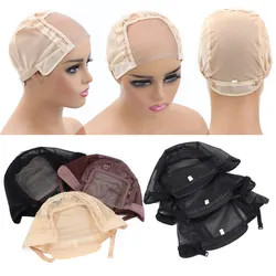 Lace Wig Cap For Making Wigs Wig Accessories Redes De Cabelo Lace Wig Caps For Braid Wig Making Glueless Wig Caps For Making