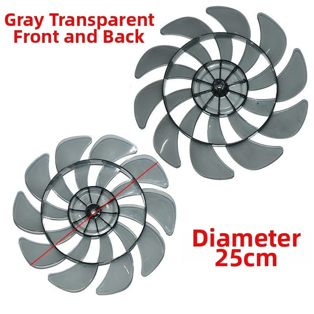 Fan Blade Replacement Set for Meiling For Changhong 10 inch 12 inch Tabletop Floor Fans Made of Heat Resistant PP Plastic