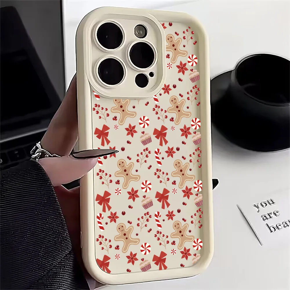 

Case For Xiaomi Redmi Note 14 13 12 11 Pro Plus 5G 12S 11S 10S 10 Christmas Element Pattern Design Cover For Redmi 14C 13C Funda